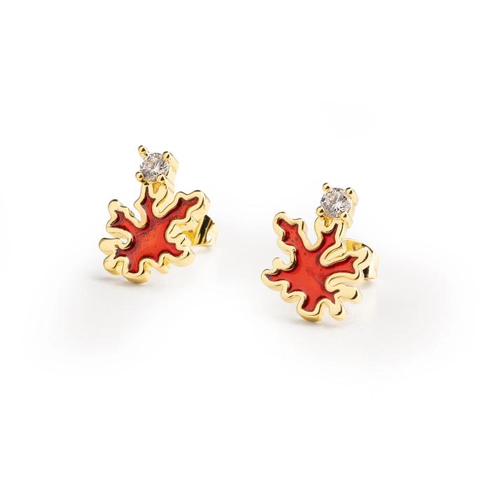 Boucles d'oreilles corail faciles