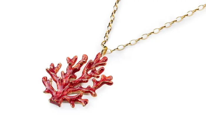 Collana Pendente Corallo