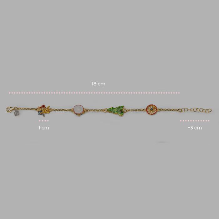 Bracciale Rolò 4 simboli Sicilia