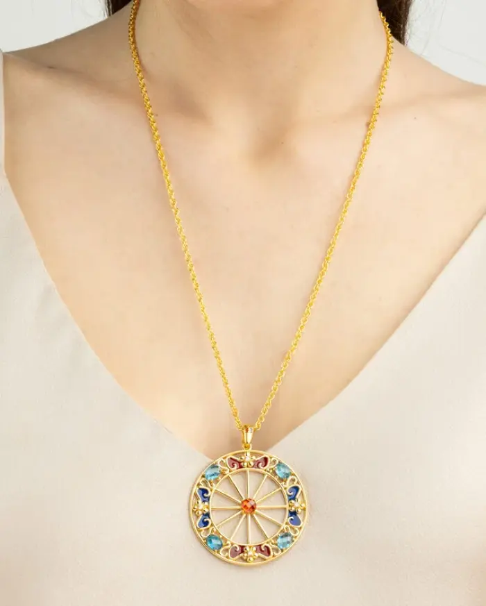 Collana Pendente Ruota Anniversary