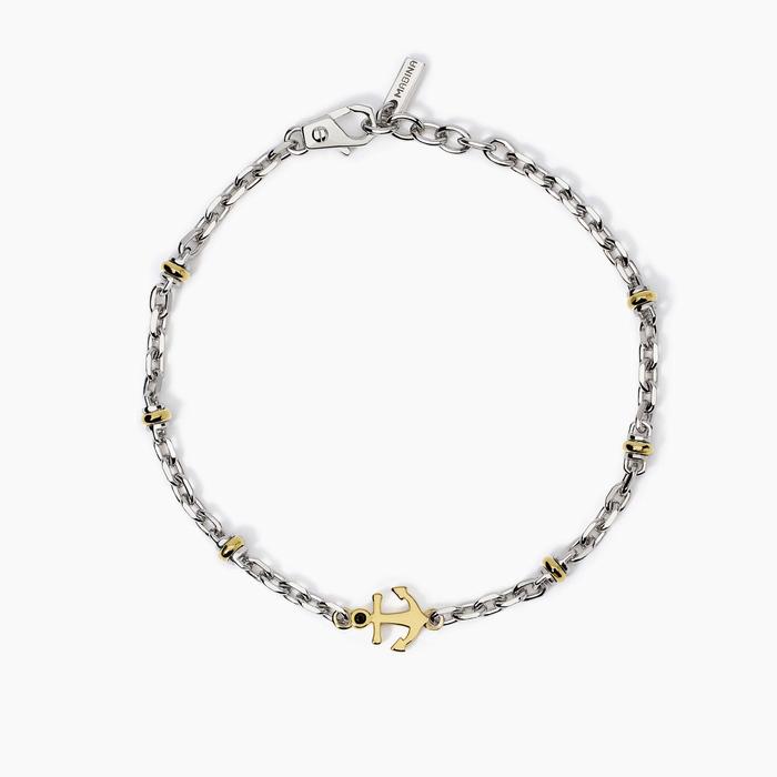 Adjustable bracelet with Bali anchor