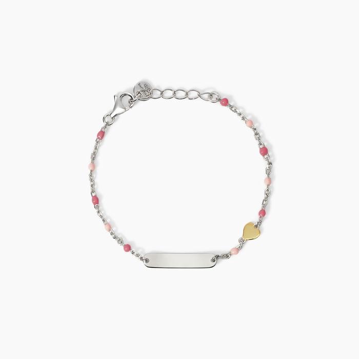 Engravable Bracelet with Heart in 9K Gold Heart-Tag