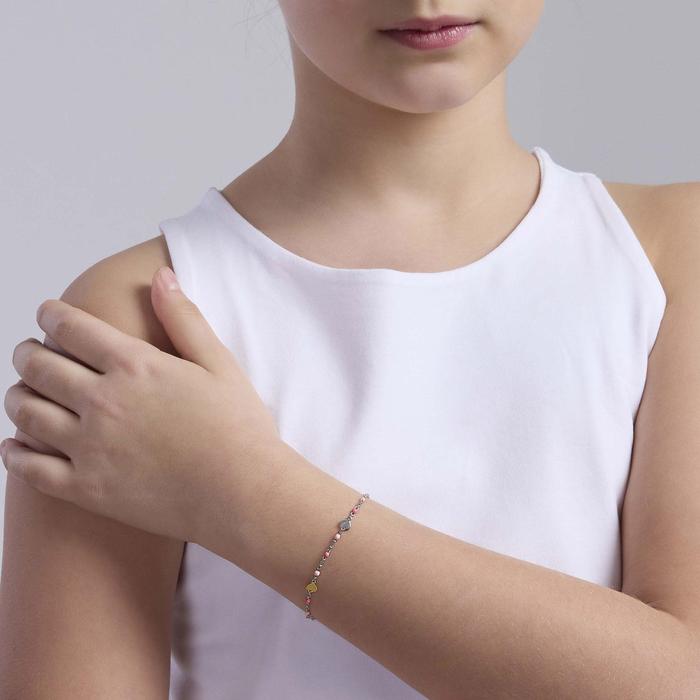 Bracelet rose multicolore avec coeurs Mon Amour