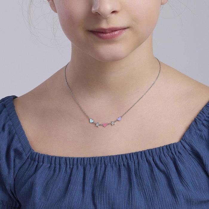 Girls' Choker with Hearts and Stars Cuor Di Stelle