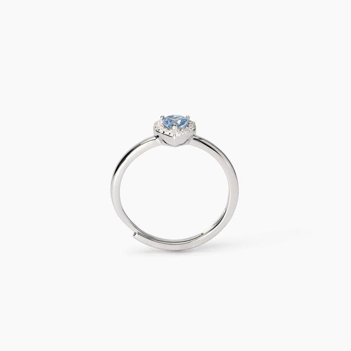 Anello con acquamarina sintetica Love Affair