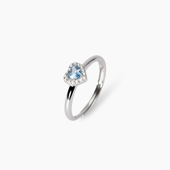 Love Affair Synthetic Aquamarine Ring