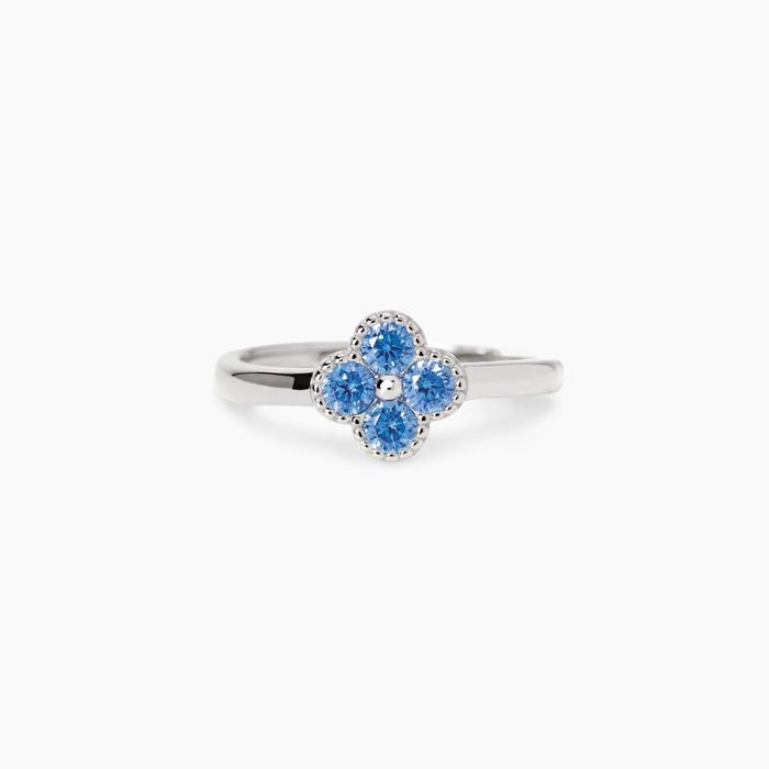 Jasmine Blue Flower Ring