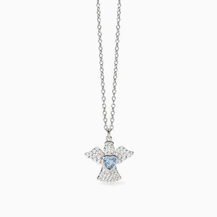 My Angel Silver Choker with Angel Symbol