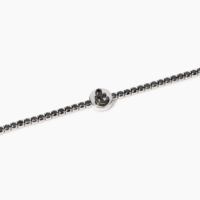 Men's Tennis Bracelet with Cruise Anchor