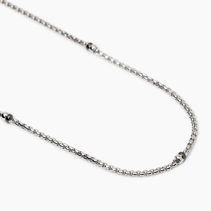 Men's necklace with Venetian chain and burnished elements Montecarlo