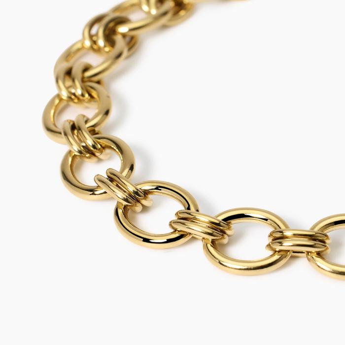 Bracciale in acciaio con catena larga