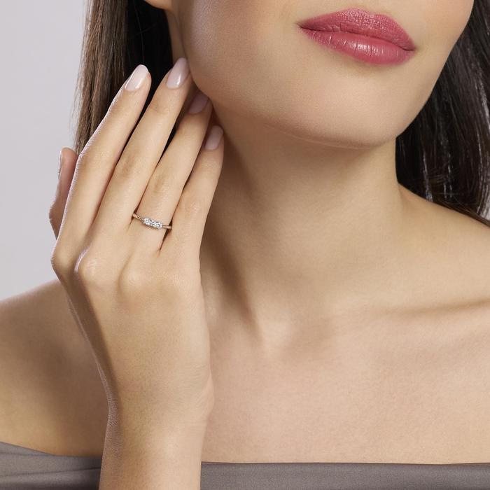 Anello trilogy con diamante lab-grown My Diamond