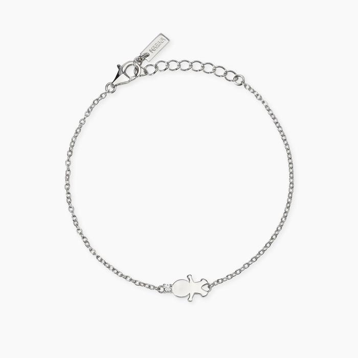 Bracciale con simbolo bimbo con diamante lab-grown My Diamond