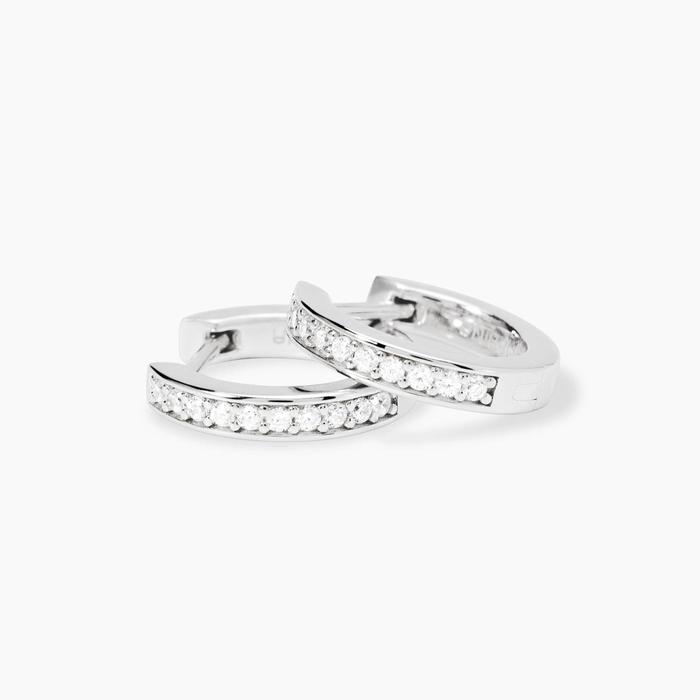 Orecchini a cerchio con diamanti lab-grown My Diamond