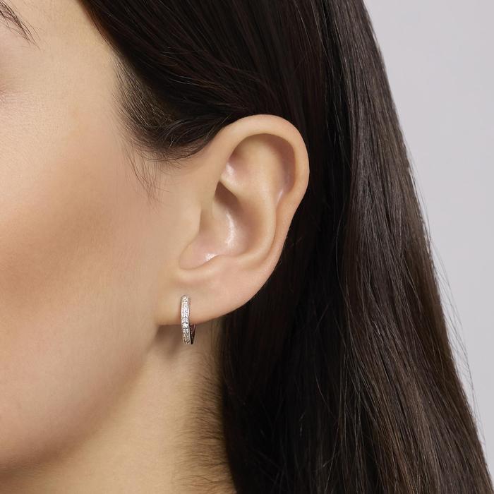 Orecchini a cerchio con diamanti lab-grown My Diamond