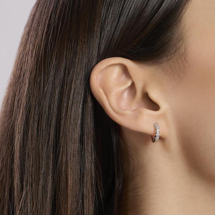 Orecchini a cerchio con diamanti lab-grown My Diamond