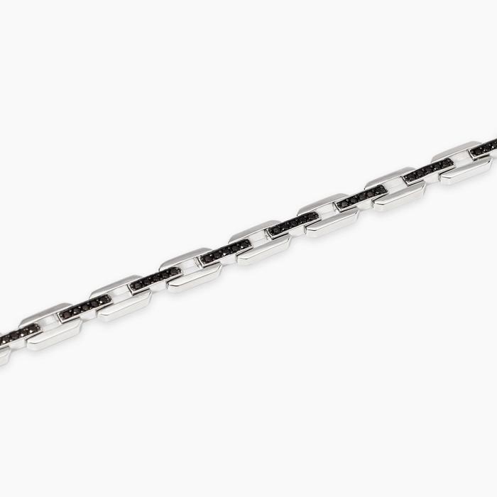 Bracciale uomo con elementi imperniati e zirconi My Way
