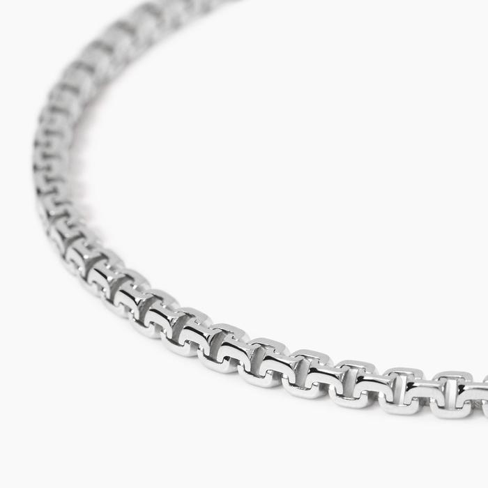 Bracciale in argento con catena greca Greca