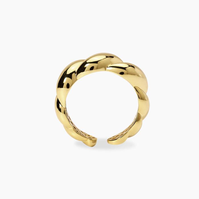 Anello regolabile in argento dorato ALTA MAREA