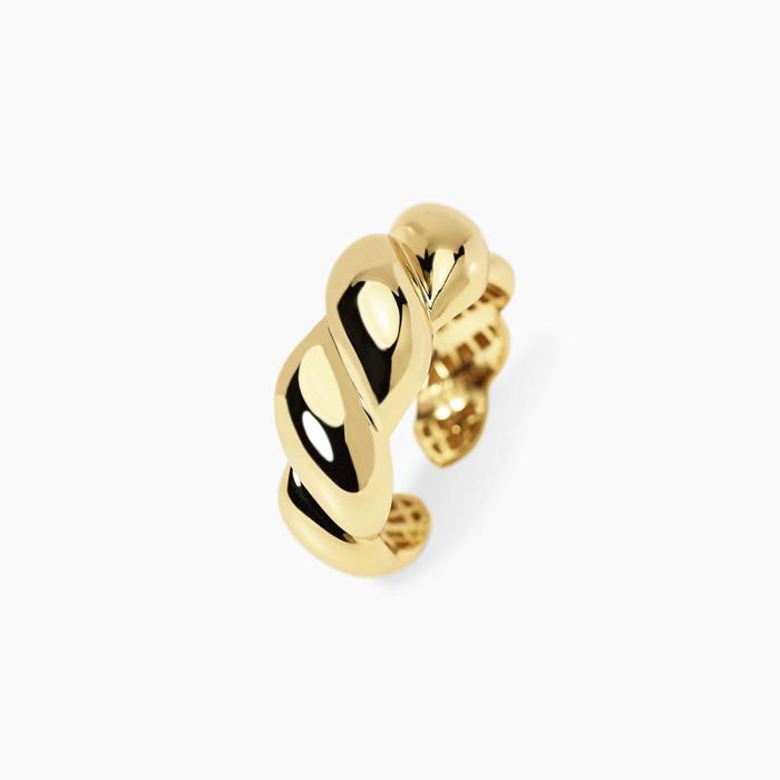 Anello regolabile in argento dorato ALTA MAREA