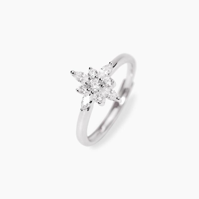 Anello con stella polare in zirconi STELLA POLARE