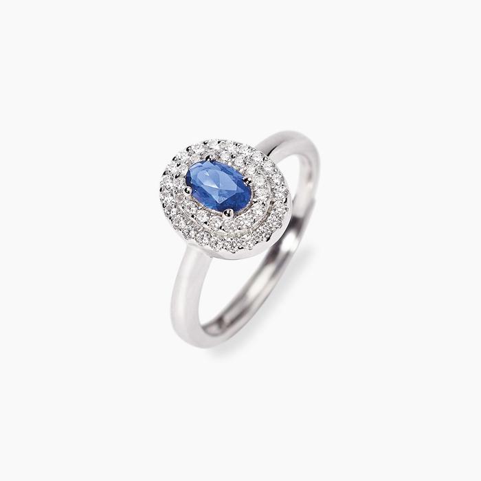 Anello con zaffiro sintetico VITTORIA