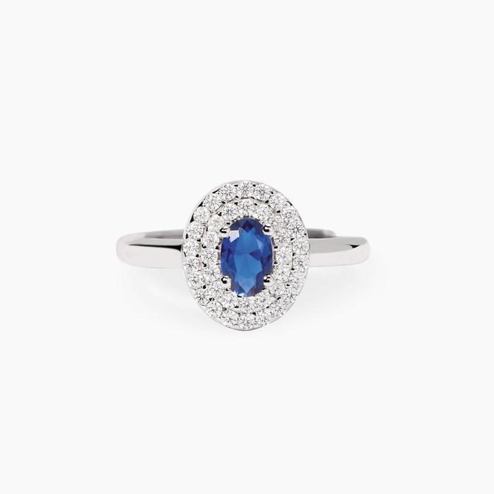 Anello con zaffiro sintetico VITTORIA