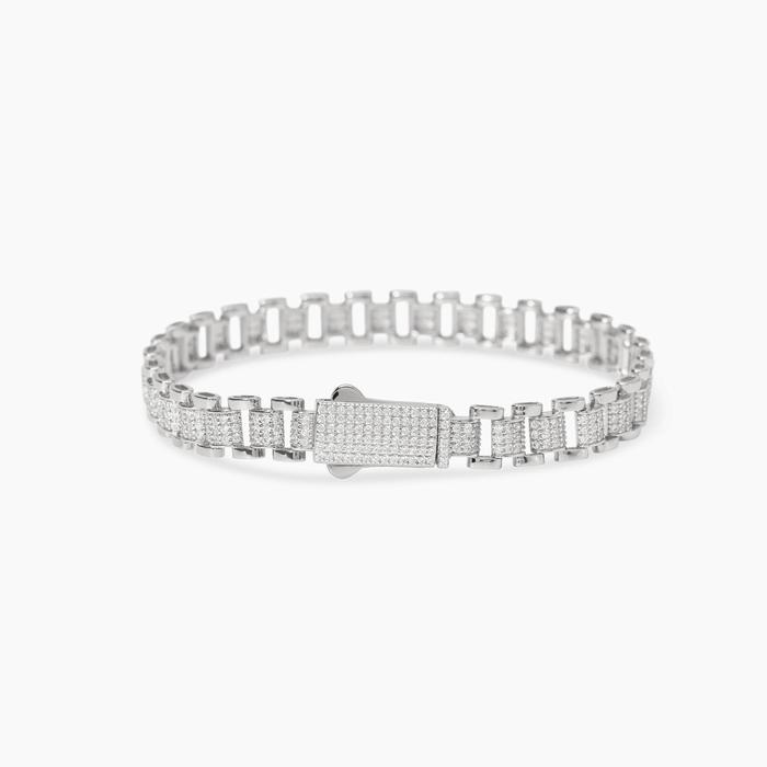 Bracciale in argento e zirconi PARIGI