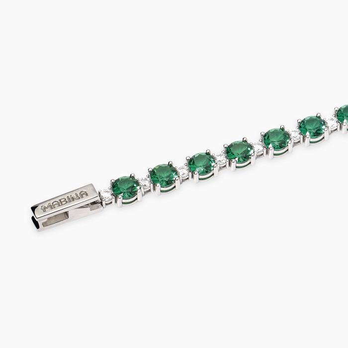 Bracciale con smeraldi sintetici CHAPEAU