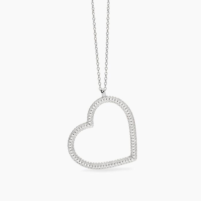 Collana con cuore in zirconi VERA