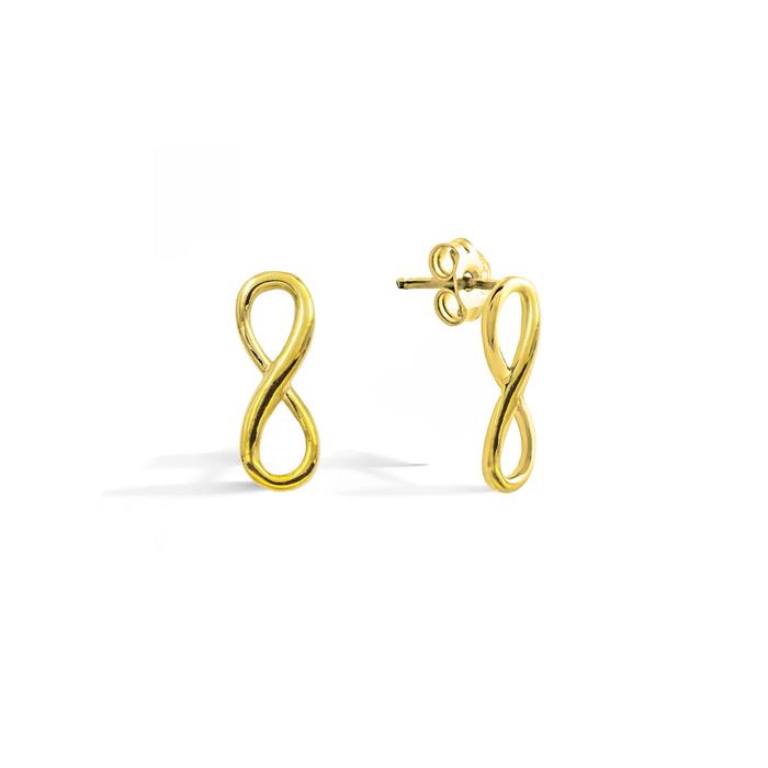 Boucles d'oreilles Infinity en or véritable