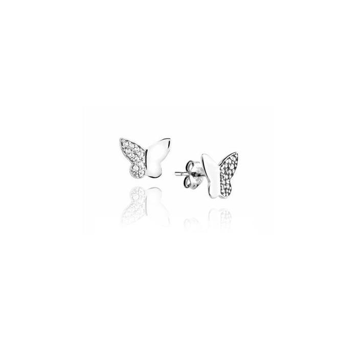 Boucles d'oreilles papillon en or véritable