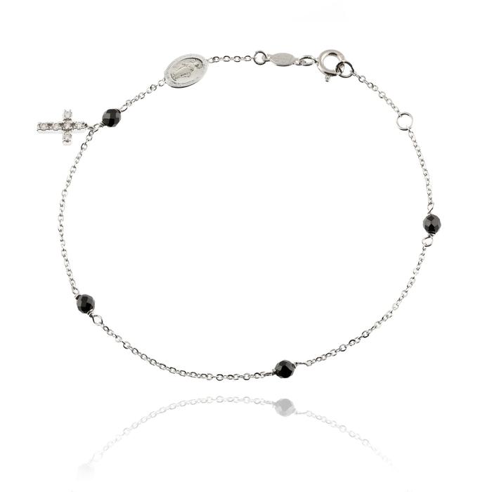 Bracciale Croce d'Oro Vero e Zirconi