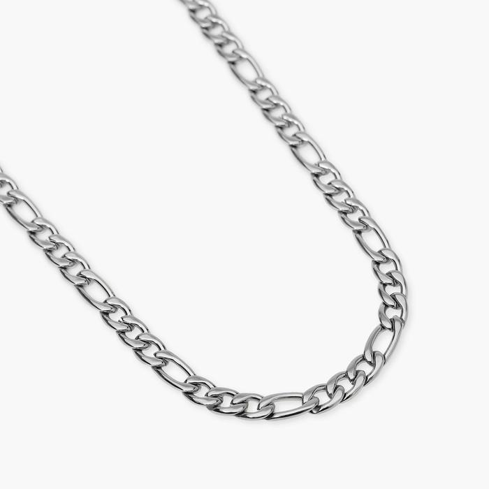 Collana uomo in acciaio con catena figaro Style 36
