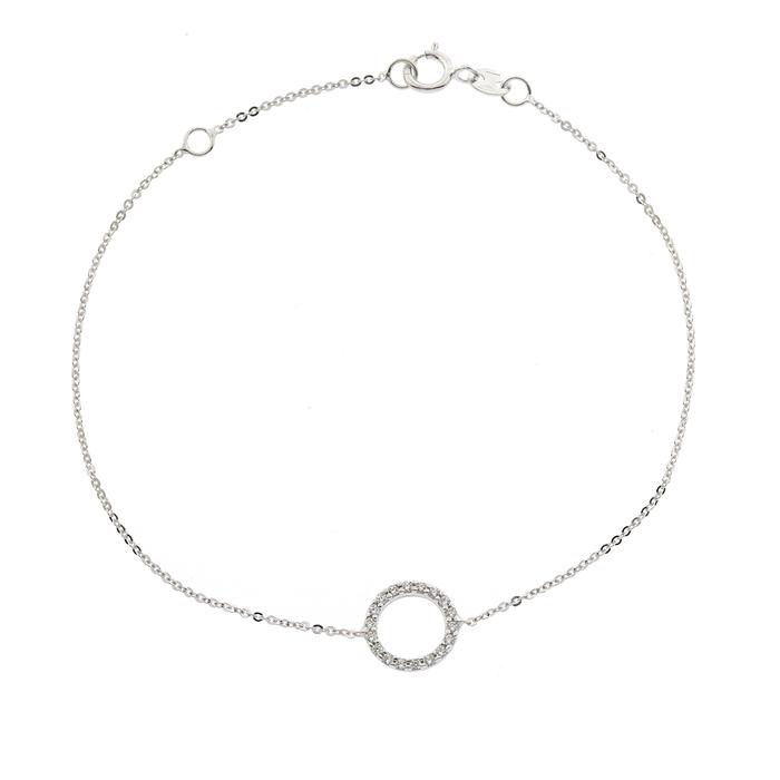 Bracciale Cerchio d'Oro Vero e Zirconi