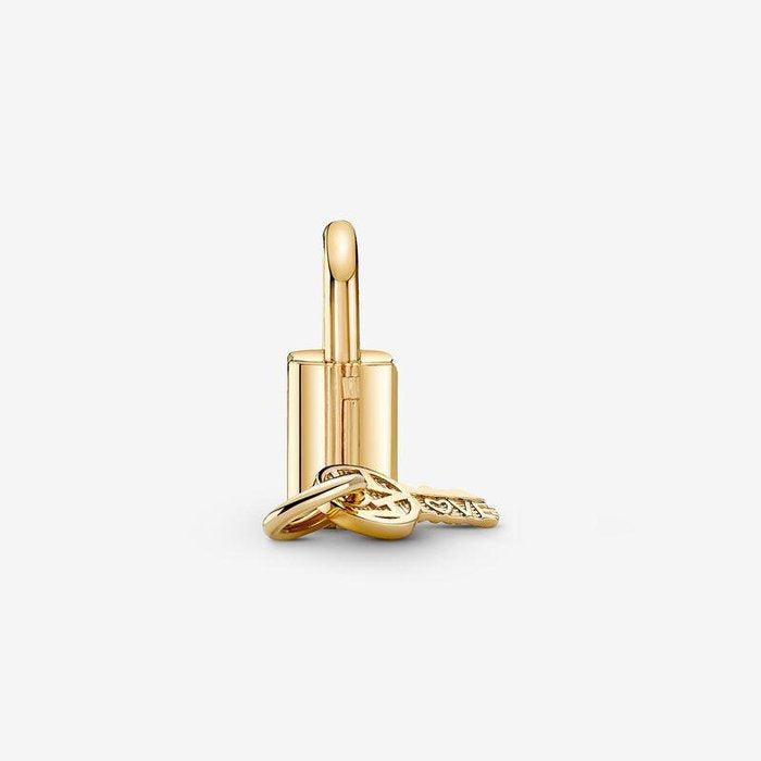 Love Lock and Key Pendant Charm