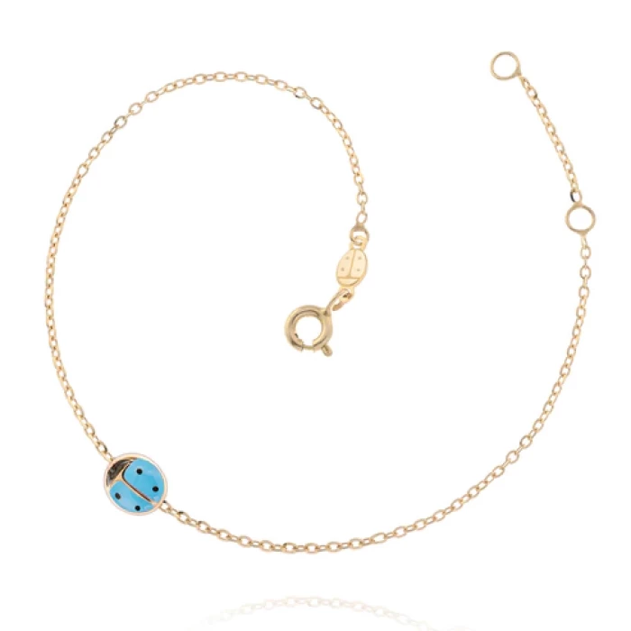Bracciale Coccinella d'Oro Vero