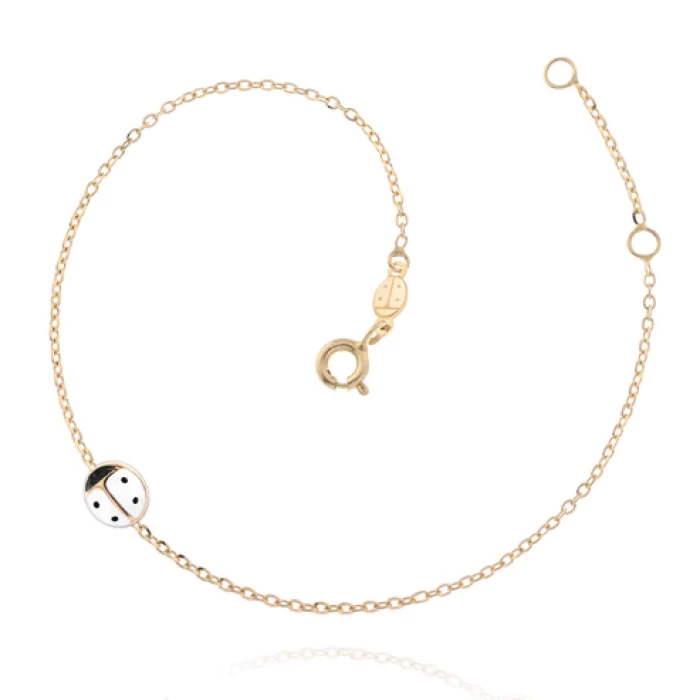 Bracciale Coccinella d'Oro Vero