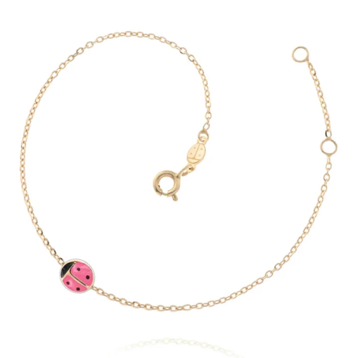 Bracciale Coccinella d'Oro Vero