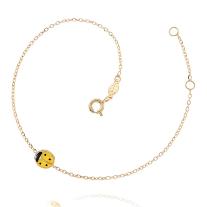 Bracciale Coccinella d'Oro Vero