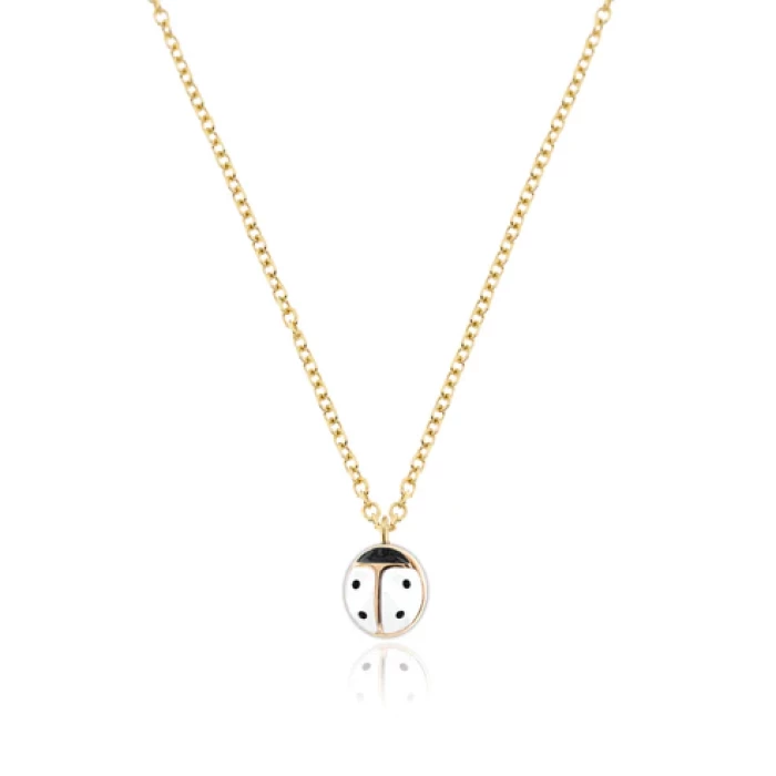 Collana Coccinella d'Oro Vero