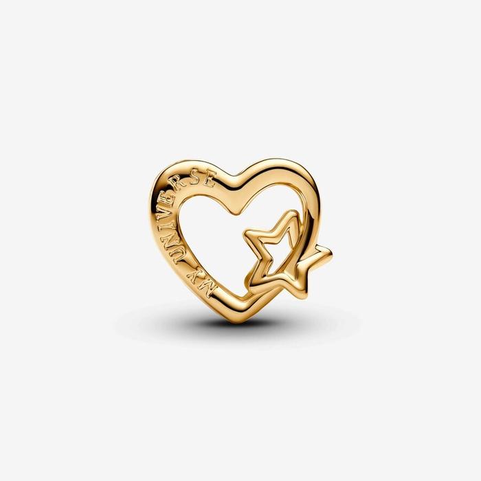 Charm Openwork Cuore con stella