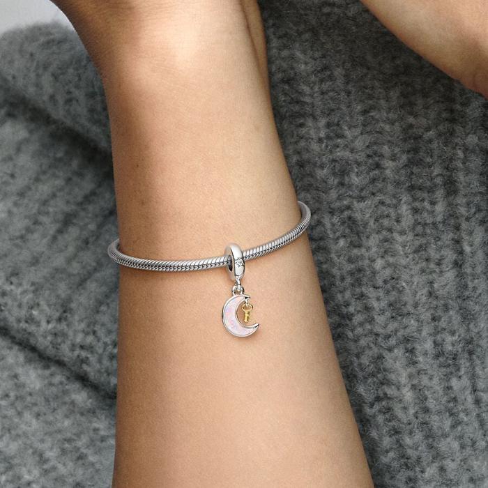 Moon Key Pendant Charm