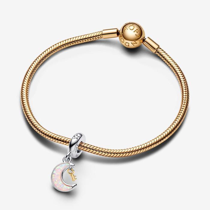 Moon Key Pendant Charm