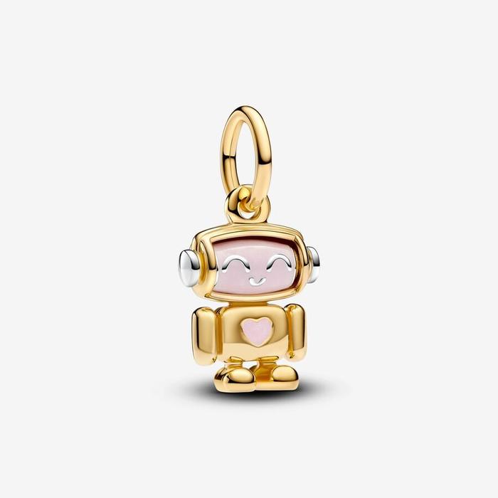 Charm Pendant Robot with Rotating Head