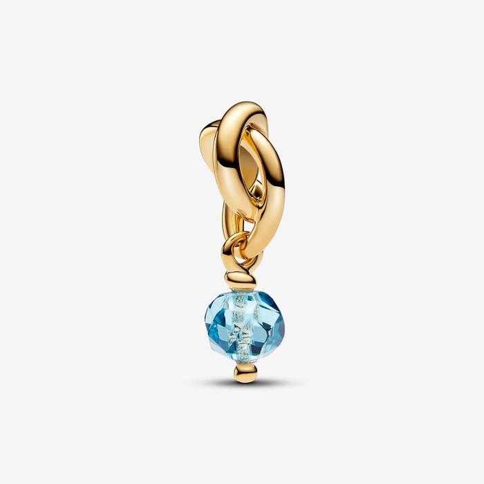 Eternal Circle Pendant Charm Blue March
