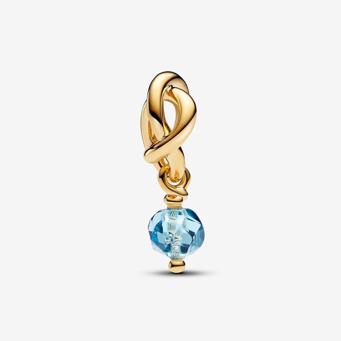 Eternal Circle Pendant Charm Blue March