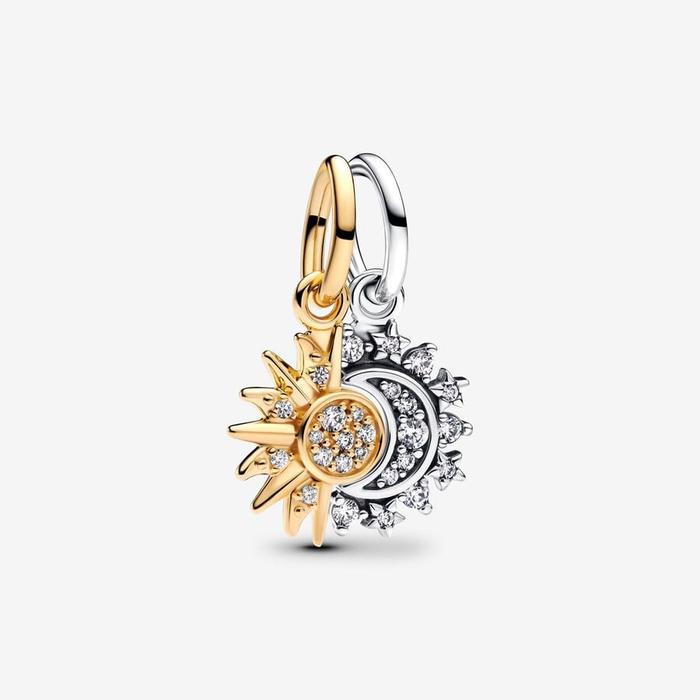 Charm Pendente Sole e Luna Divisibile