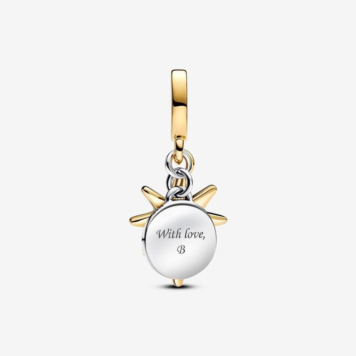 Charm Pendente Stella Polare da incidere con diamante creato in laboratorio