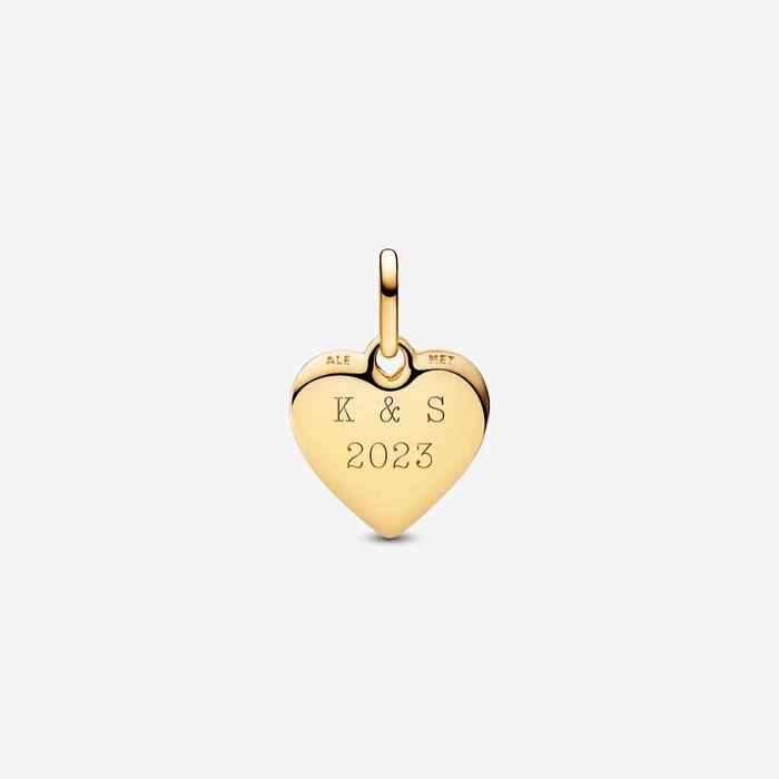 Charm Medallion Cuore da incidere Pandora ME